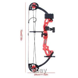 15-25lbs Adjustable Compound Bow 40'' Archery Right Left Hand Aluminum Hunting