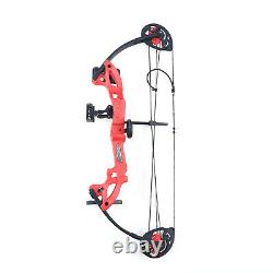 15-25lbs Adjustable Compound Bow 40'' Archery Right Left Hand Aluminum Hunting