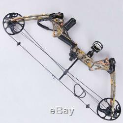 15-70lb Archery Adult Men Compound Bow and Arrows Set Hunting Right Hand 320fps