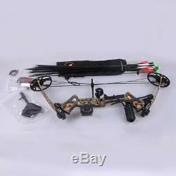 15-70lb Archery Adult Men Compound Bow and Arrows Set Hunting Right Hand 320fps