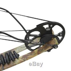 15-70lbs Archery Compound Bow Kit Adjustable Sight Arrows Hunting Shooting