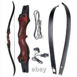 15 Wooden Riser Archery ILF Recurve Bow 58 for Adult Hunting Target Training