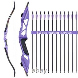 18-50lbs 56 Takedown Recurve Bow & Arrows for R/H Beginner Teen Adult Hunting