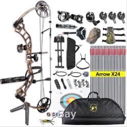 19-70lbs Archery Compound Bow Riser Kits Hunting Sets Right Hand Target UK