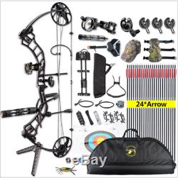 19-70lbs Archery Compound Bow Riser Kits Hunting Sets Right Hand Target UK