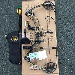 19-70lbs Archery Compound Bow and Arrows Set Target Hunting Adult Right Hand Bow