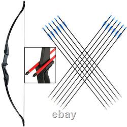 20/30/40lb Archery Takedown Recurve Bow 57 Right/Left Hand for Hunting Target