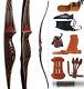 20-70lbs 54 Archery Wooden Traditional Longbow with quiver set Hunting Target bow