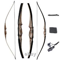 20-70lbs 54 Archery Wooden Traditional bow Longbow+6x Arrows Hunting Target Set