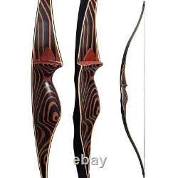 20-70lbs 54 Archery Wooden Traditional bow Longbow Hunting Target Training