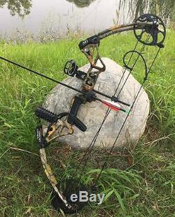 20-70lbs Adjustable Compound Bow Right Hand Hunting Kit With Sight Quiver Rest