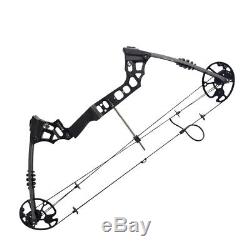 20-70lbs Archery Compound Bow Set Hunting Right Hand 12 Pure Carbon Arrow Heads