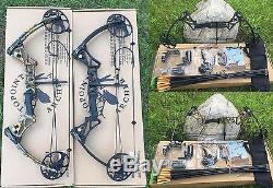 20-70lbs Camo/Black Archery Compound Bow Set Hunting Right Hand Shooting Target