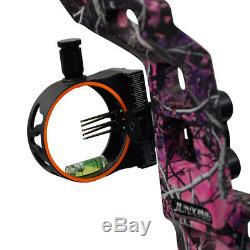 20-70lbs Hunting Archery Compound Bows Set Right Hand Purple Arrow Rest Sight