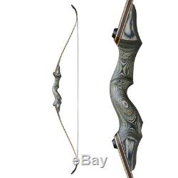 30/35/40/45/50/55/60lbs 60'' Archery Takedown Recurve Bow Set Hunting RH Adult