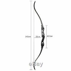 30/35/40/45/50lbs Archery Recurve Bow Sets Hunting Target 56 Right Hand Outdoor
