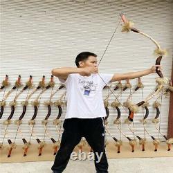 30/40/50lbs Archery Traditional Bow Hunting Recurve Bow Longbow Left/Right Hand