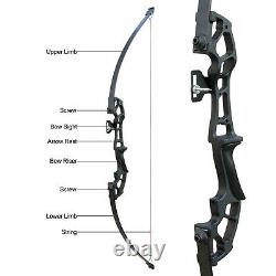 30/40LBS Archery Hunting Takedown Recurve Bow and Arrow Right Hand Target