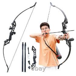 30/40LBS Takedown Recurve Bow Set Archery Hunting Fiberglass Arrows Target Bow