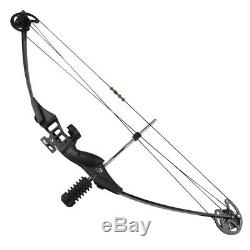 30-40lbs Adjustable Right Hand Black Adult Archery Hunting Compound Bow Target