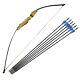 30/40lbs Adult Archery Recurve Bow Straight Bow Takedown Arrows Shooting Target
