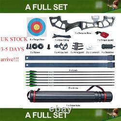 30/40lbs Archery Hunting 50Recurve Arrows Bow Set Shooting Adult Right Hand