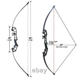 30/40lbs Archery Hunting 50Recurve Arrows Bow Set Shooting Adult Right Hand