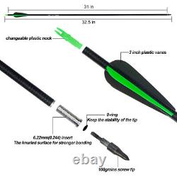 30/40lbs Archery Hunting 50Recurve Arrows Bow Set Shooting Adult Right Hand