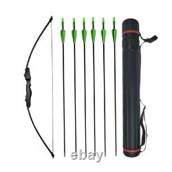 30/40lbs Archery Straight Bow Fiberglass Arrows Outdoor Practice Shooting Hunt