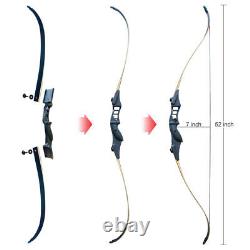 30-50LBS Archery Recurve Bow Mixed Carbon Arrows Hunting Set Outdoor Target Bow