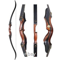 30-50lb 60 Archery Takedown Recurve Bow Arrows Adult Right Hand Hunting Target