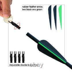 30-50lb Takedown Recurve Bow Mixed Carbon Arrow Kit Adult Archery Hunting Target