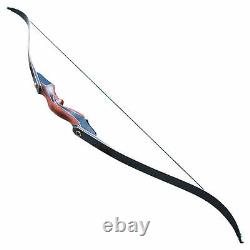 30-50lb Takedown Recurve Bow Right Hand 60 Wooden Riser Archery Hunting Target