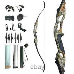 30-50lb Takedown Recurve Bow Set Archery Right Hand Hunting Target Outdoor Sport