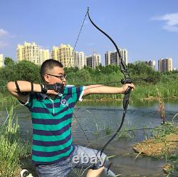 30-50lbs 56 Archery Recurve Longbow Takedown Bow Shooting Right Hand Hunting