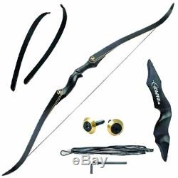 30-50lbs 60 Takedown Recurve Bow Outdoor Archery Hunting Longbow Target