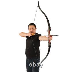 30-50lbs Archery Takedown Recurve Bow Carbon Arrows&Quiver Set Hunting Target