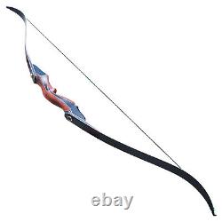30-50lbs Archery Takedown Recurve Bow Wooden Riser for Right Hand Target Hunting