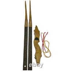 30-50lbs Archery Traditional Bow Wooden Takedown Recurve Bow Handmade 54 Shoot