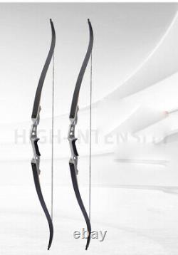 30-50lbs Hunting Archery Recurve Bow Takedown Longbow Right Hand Laminated Limbs