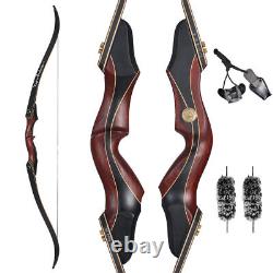 30-50lbs Takedown Recurve Bow Carbon Arrows&Quiver Set Archery Hunting Target