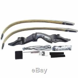30-50lbs Takedown Recurve Bow Hunting Longbow Right/Left Hand 60 Sports Adult