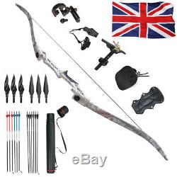30-60LBS Archery Recurve Bows Kits 57 Takedown Hunting Target Right Hand Outdoo