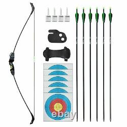 30-60lb Archery 60 Takedown Recurve Bow Kit Arrow Hunting Target Adult R/L hand
