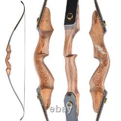 30-60lbs 60inch takedown recurve bow wooden grip archery hunting bow target