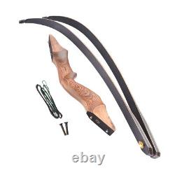 30-60lbs 60inch takedown recurve bow wooden grip archery hunting bow target