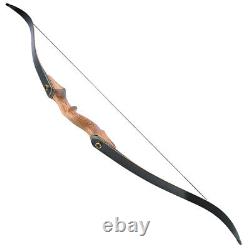 30-60lbs 60inch takedown recurve bow wooden grip archery hunting bow target