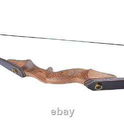 30-60lbs 60inch takedown recurve bow wooden grip archery hunting bow target