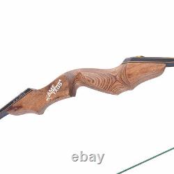 30-60lbs 60inch takedown recurve bow wooden grip archery hunting bow target