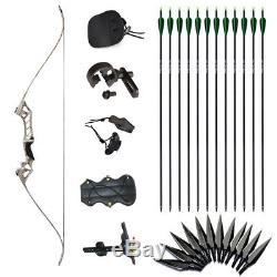 30-60lbs Archery Hunting Right Hand Takedown Recurve Bow and Arrows Shooting Set